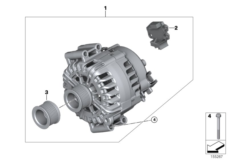 Mini 12 31 7 550 469 - Kasnak, alternator, sərbəst dönərli mufta furqanavto.az