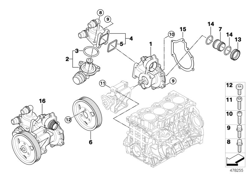 BMW 11 51 7 574 119 - Su nasosu furqanavto.az