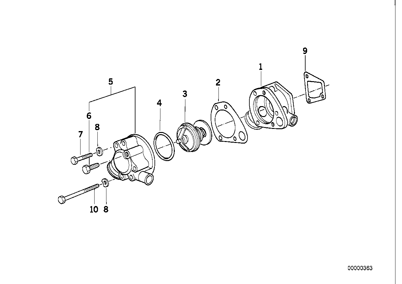 BMW 11 53 1 265 085 - Termostat, soyuducu furqanavto.az