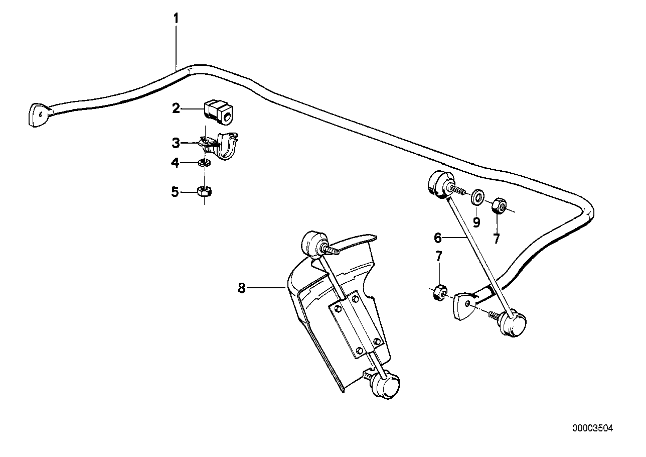 BMW 31 35 1 133 738 - Dəstək kol, stabilizator furqanavto.az