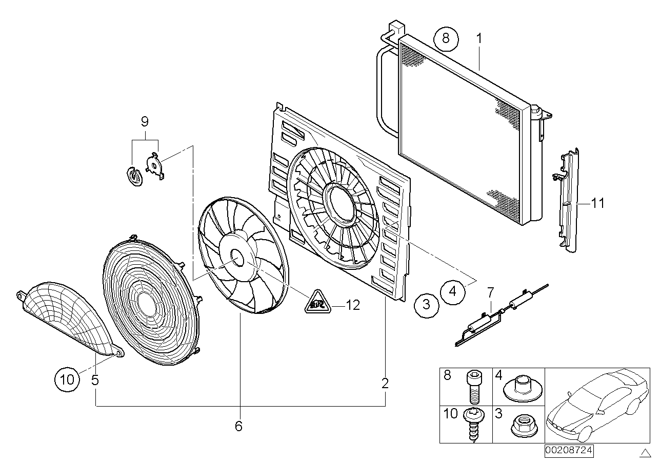 BMW 64 53 8 378 439 - Kondenser, kondisioner furqanavto.az