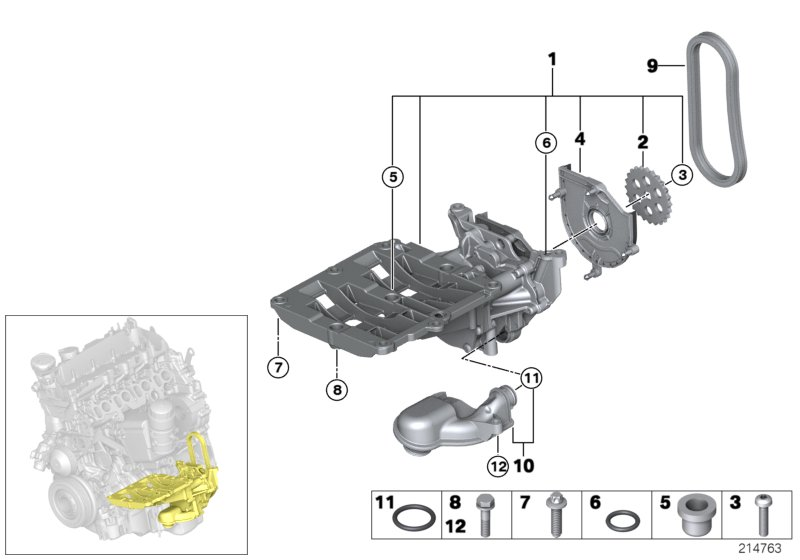 BMW 11 41 7 798 019 - Vaxt zəncirinin dəsti furqanavto.az