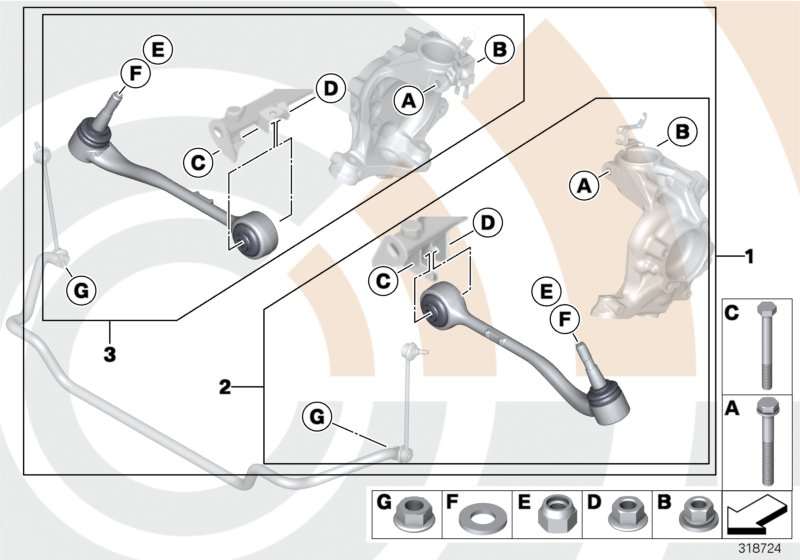 BMW 31122157598 - Yolun idarəedici qolu furqanavto.az