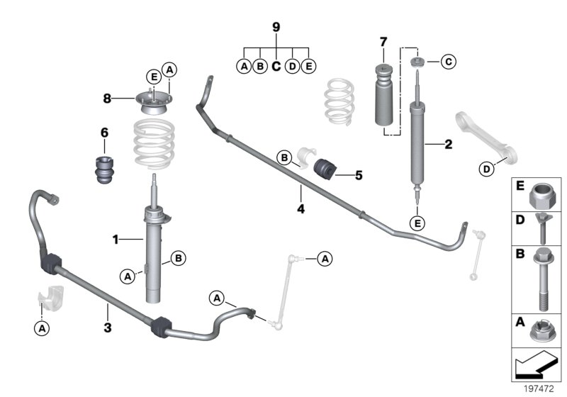 BMW 33 52 6 771 729 - AMORTİZATOR ARXA S-S www.furqanavto.az