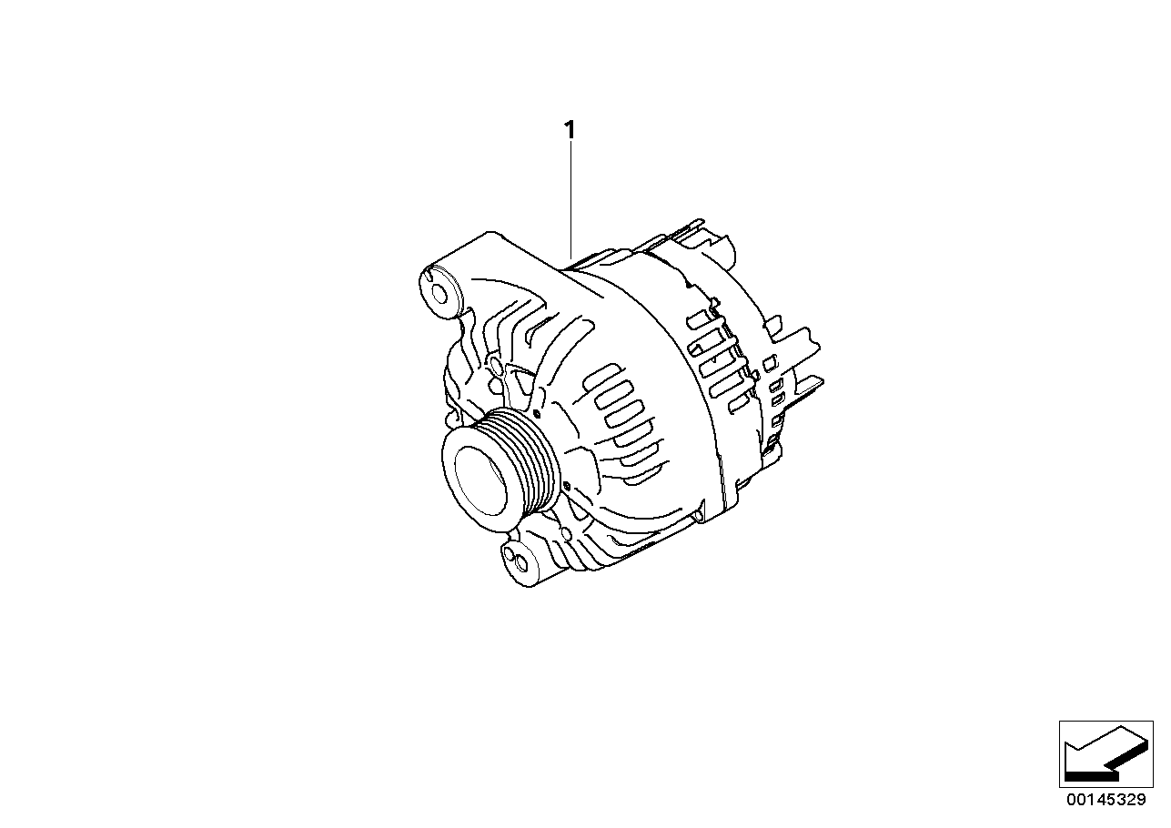 BMW (BRILLIANCE) 12317797661 - Alternator furqanavto.az