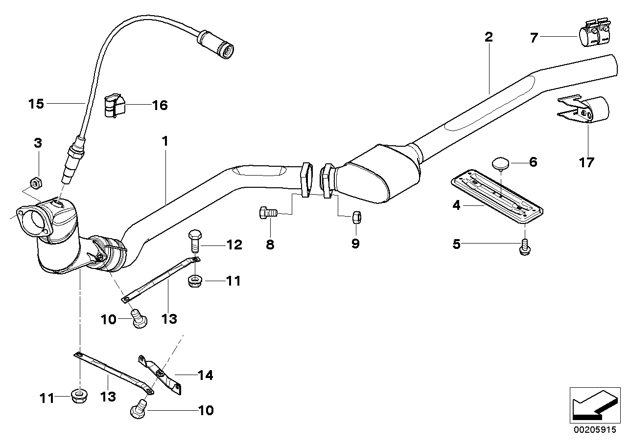 BMW 18317786347 - Katalitik çevirici furqanavto.az