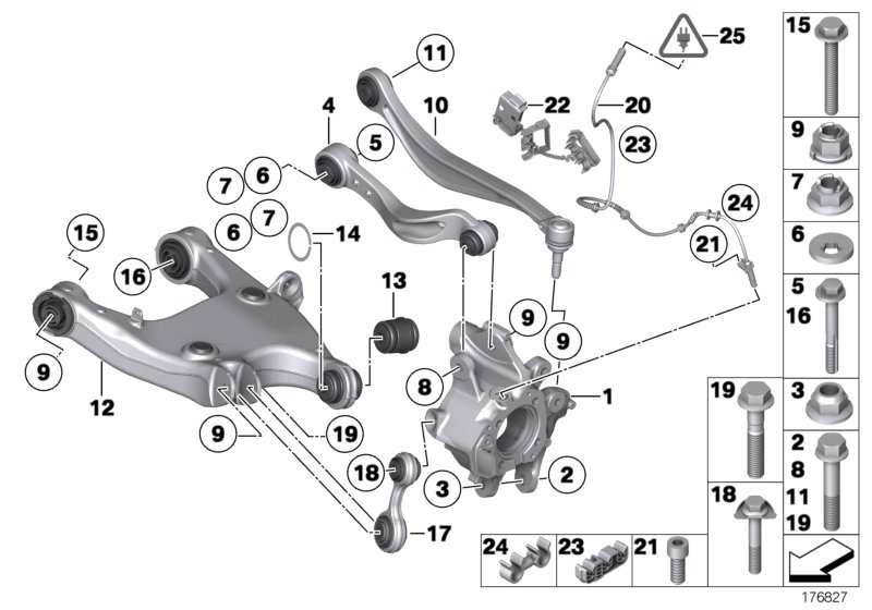 BMW 33 32 6 782 131 - Yolun idarəedici qolu furqanavto.az