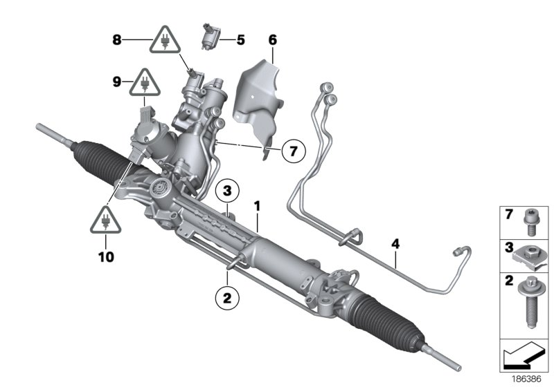 BMW 32 10 6 795 222 - Sükan qurğusu furqanavto.az