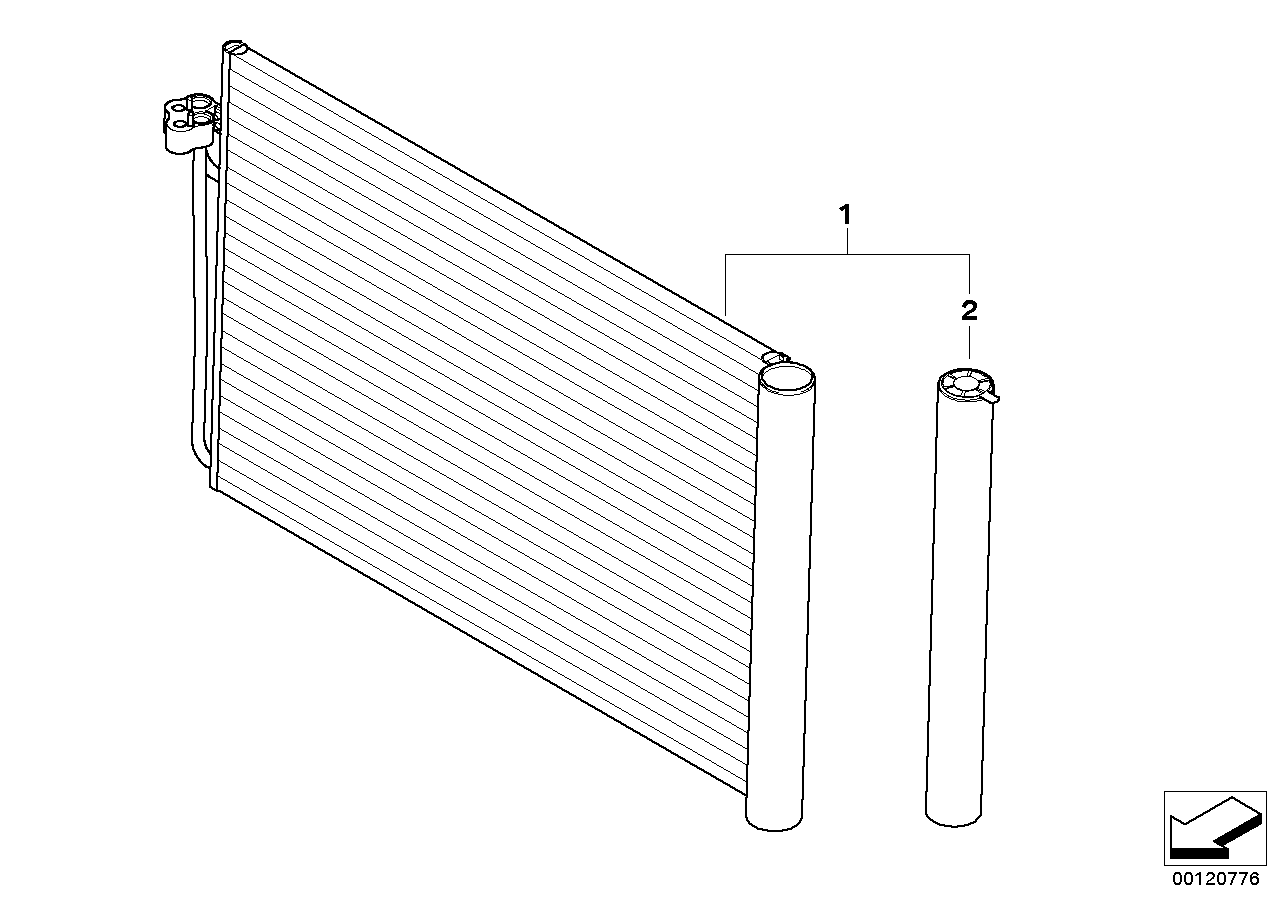 Oldsmobile 64509122825 - Kondenser, kondisioner furqanavto.az