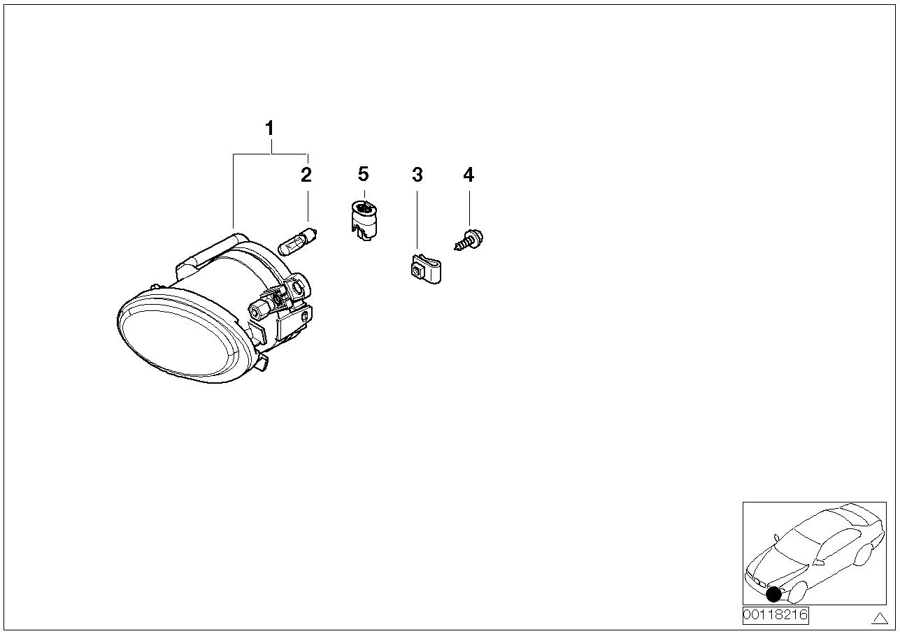 BMW 63 12 1 382 496 - Lampa, döngə işığı furqanavto.az