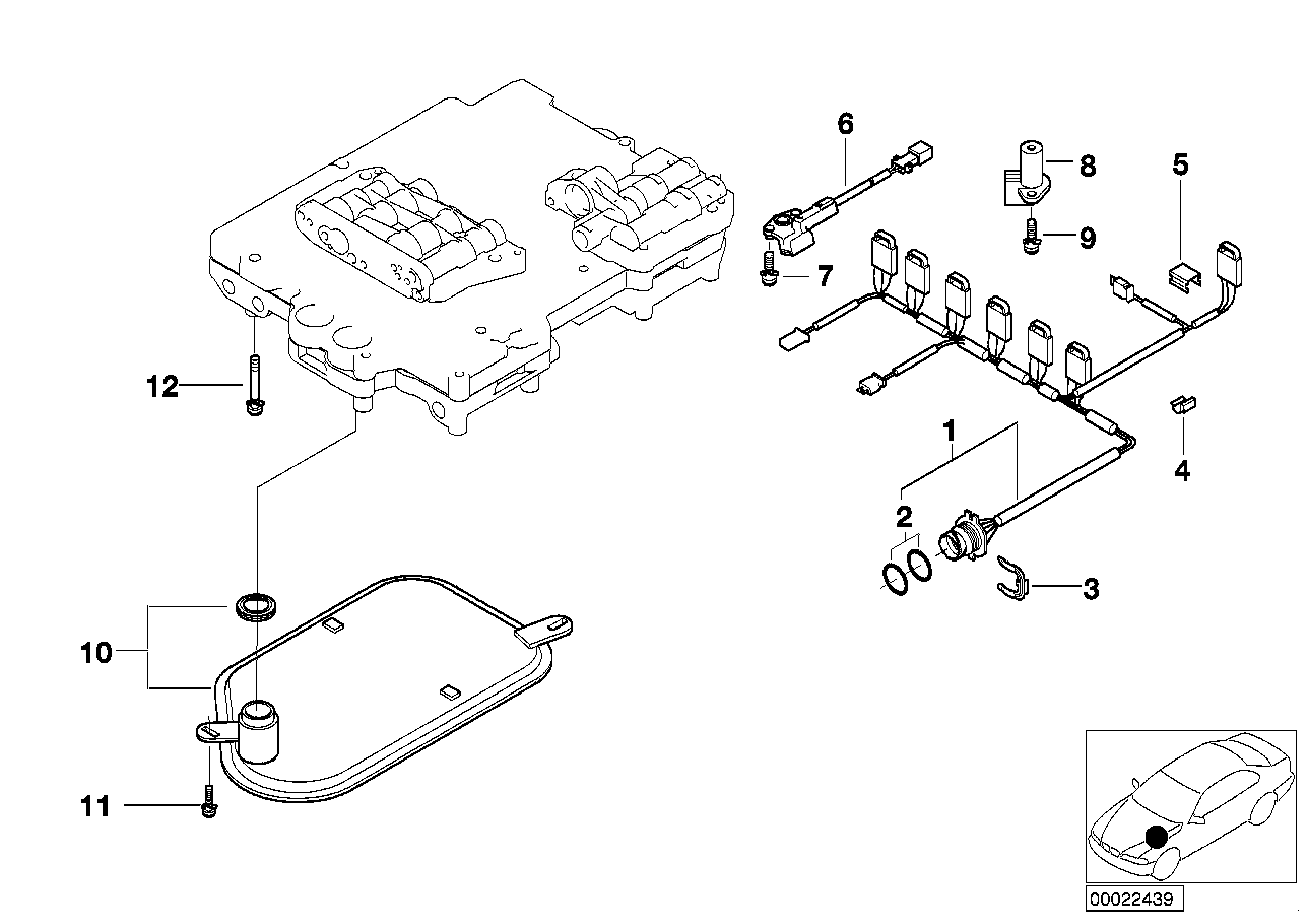 BMW 24 34 1 423 376 - FILTER KAROBKA furqanavto.az