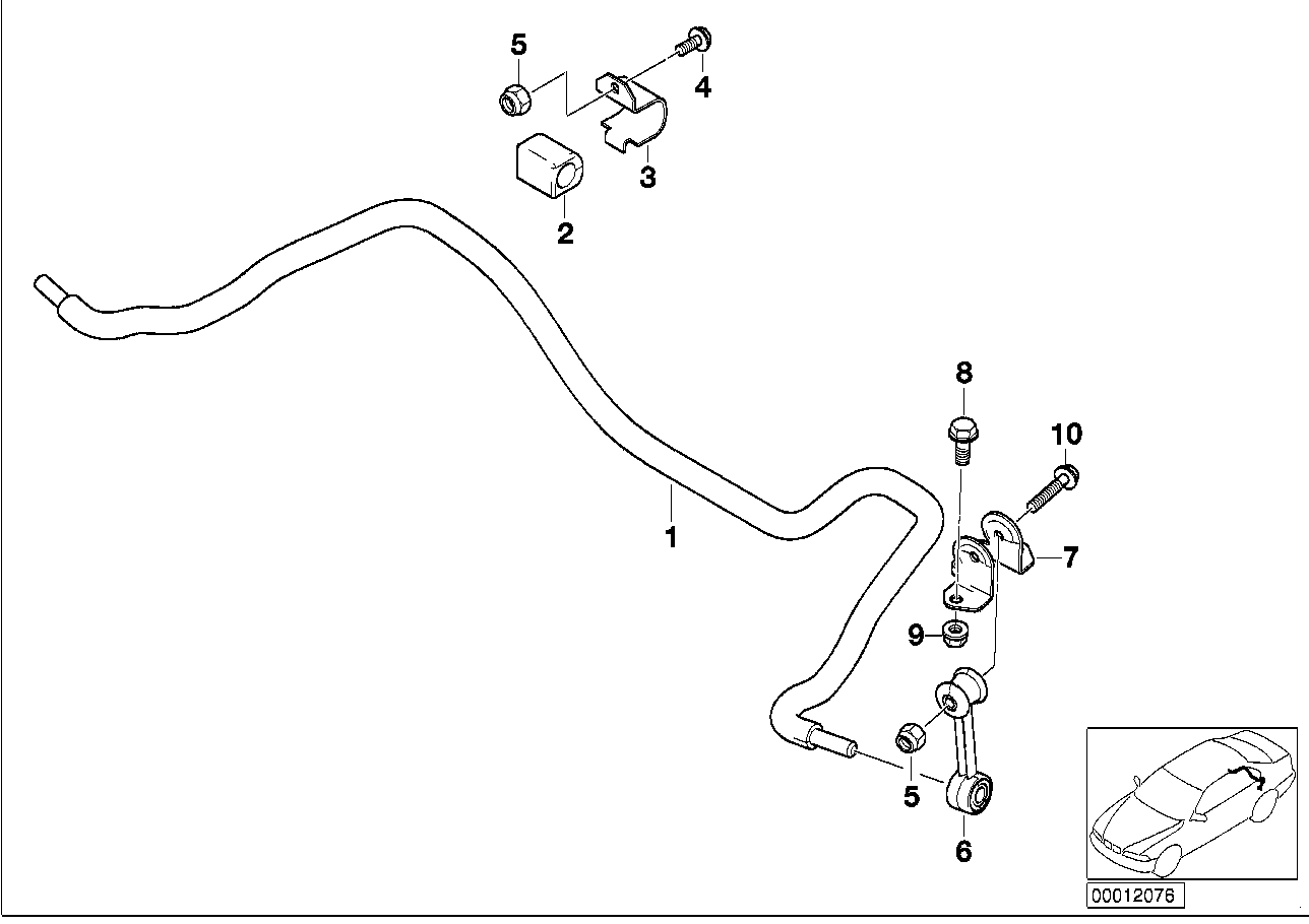 BMW 33 55 1 094 550 - Dəstək kol, stabilizator furqanavto.az