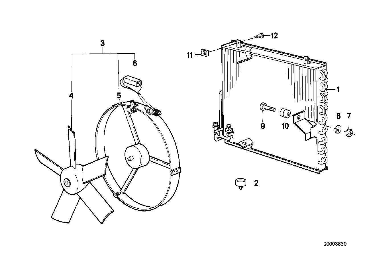 BMW 64 53 8 391 316 - Kondenser, kondisioner furqanavto.az