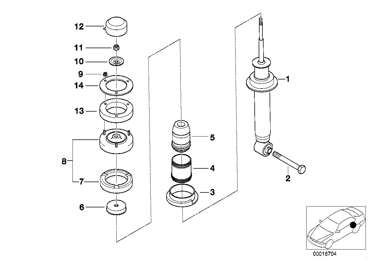 Mini 33521094091 - Üst Strut Montajı furqanavto.az