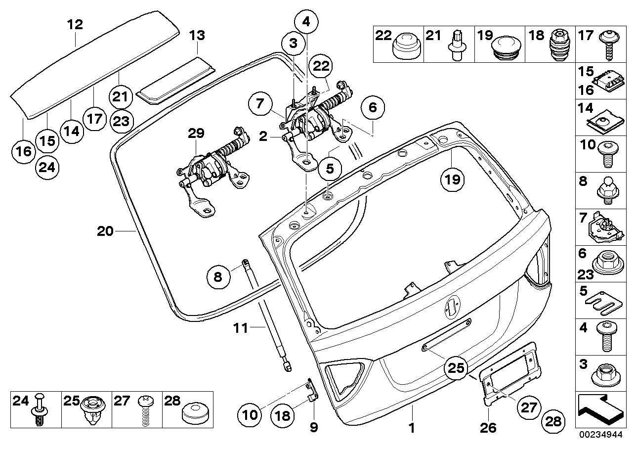 BMW 51247127875 - Qazlı bulaq, baqaj, yük yeri furqanavto.az