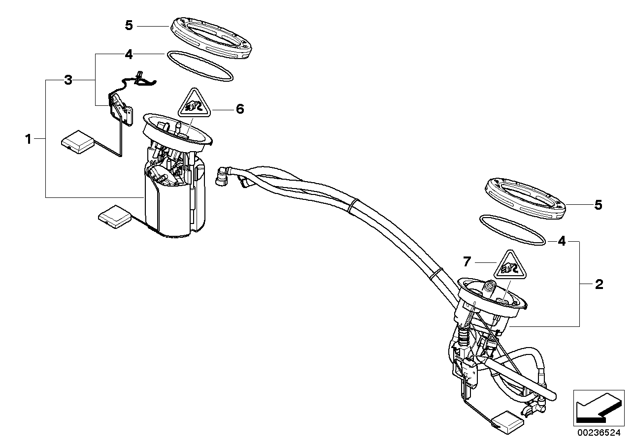 BMW 16147163296 - Göndərən bölmə, yanacaq çəni furqanavto.az