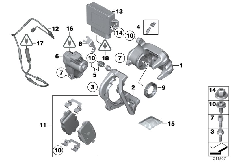 BMW (BRILLIANCE) 34216862202 - Əyləc altlığı dəsti, əyləc diski furqanavto.az