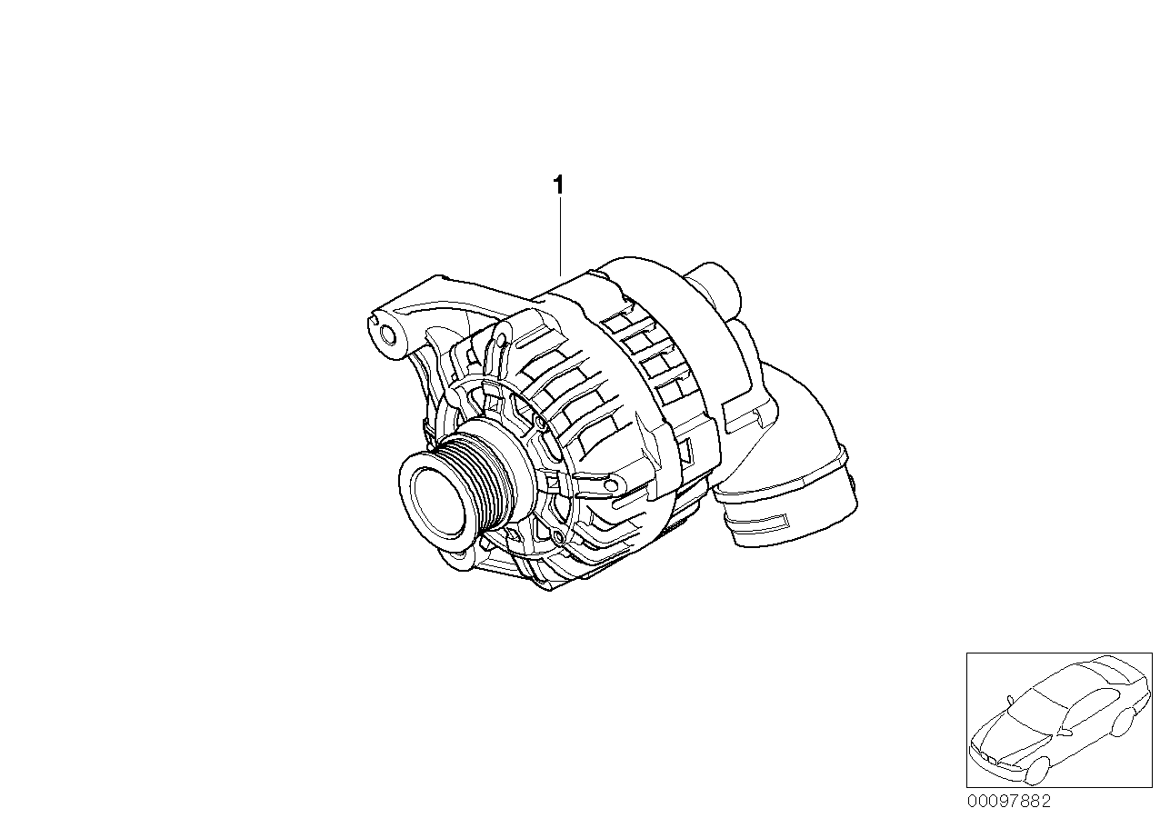 BMW 12 31 7 519 620 - Alternator furqanavto.az