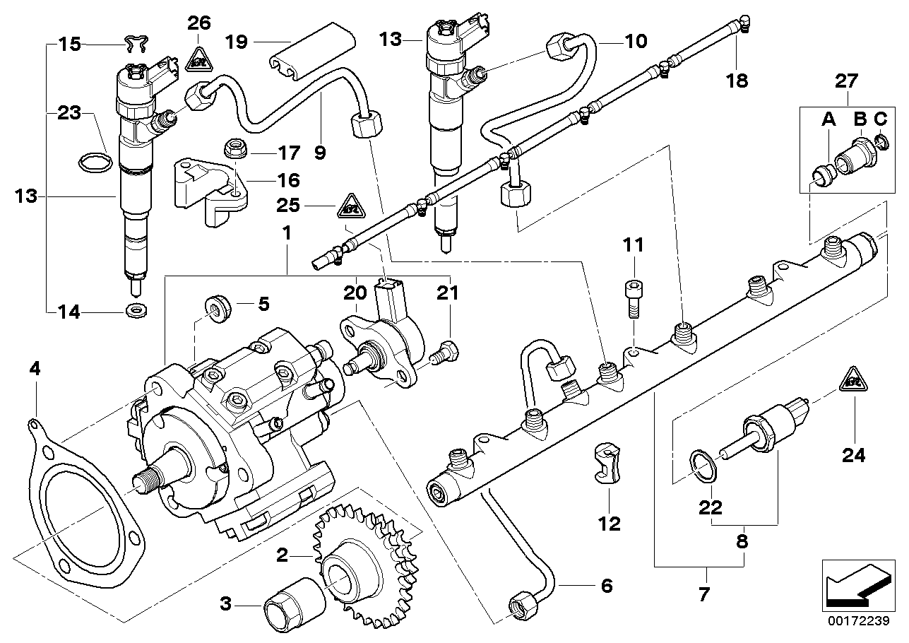 BMW 13 53 7 785 722 - Mühür halqası, injektor mili furqanavto.az