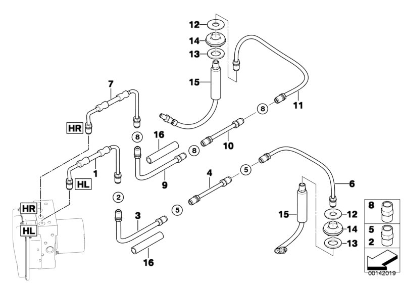 BMW 34306795676 - Əyləc şlanqı furqanavto.az