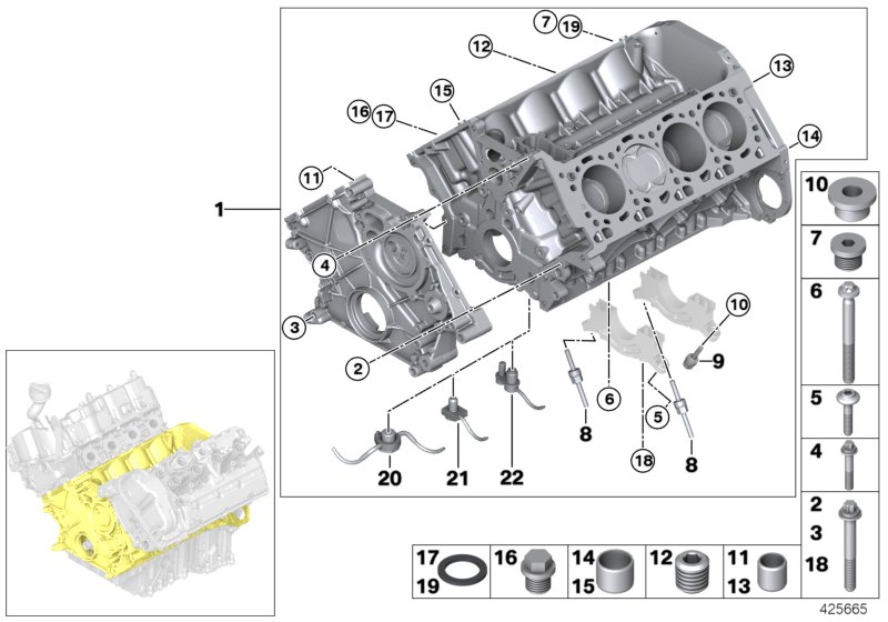 BMW 11 13 7 553 918 - Möhürləyici tıxac, yağ çəni furqanavto.az