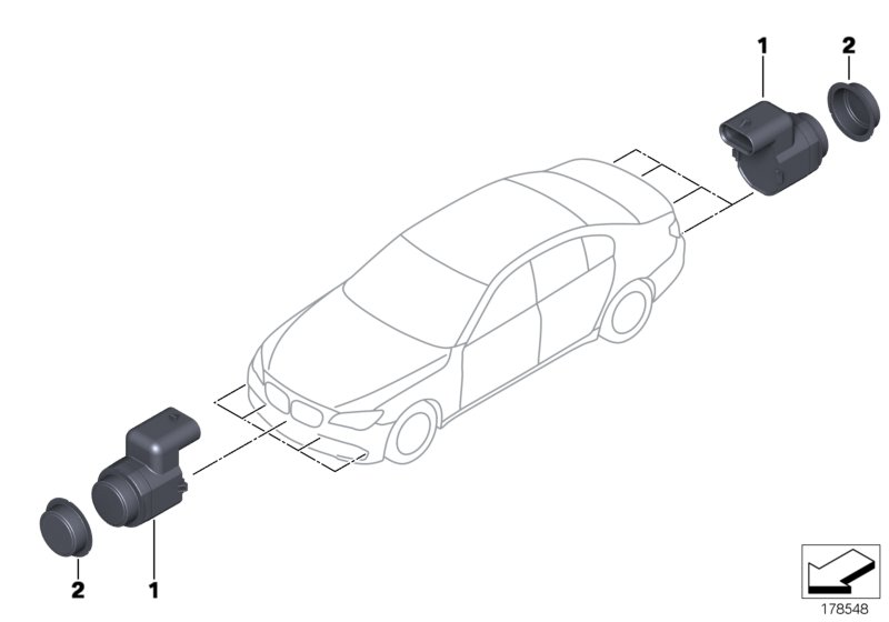 BMW 6620 6 935 598 - Sensor, parkinq köməkçisi furqanavto.az