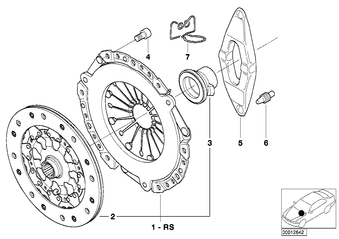 BMW 21 20 7 531 844 - Debriyaj dəsti furqanavto.az