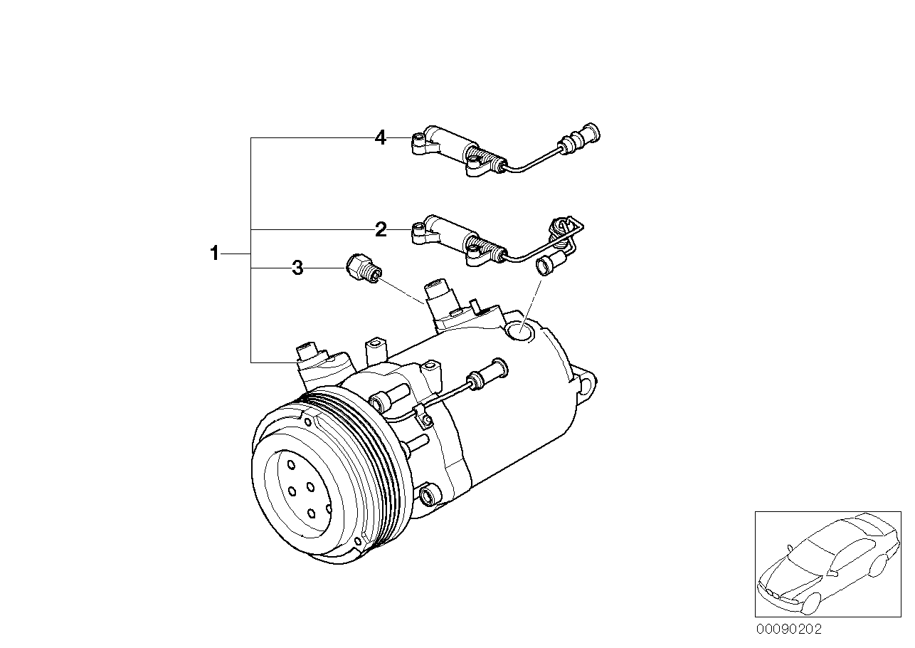 BMW 64 52 6 910 459 - Kompressor, kondisioner furqanavto.az