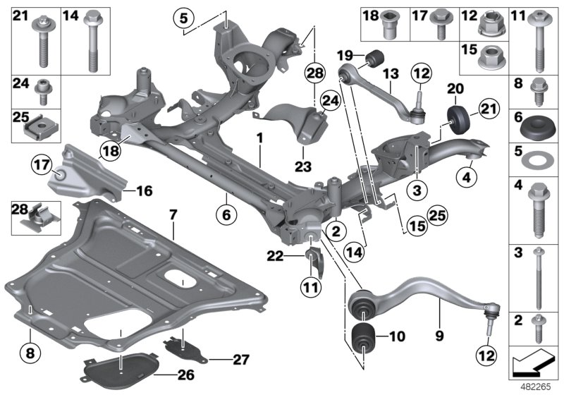 BMW 31106793893 - Yolun idarəedici qolu furqanavto.az