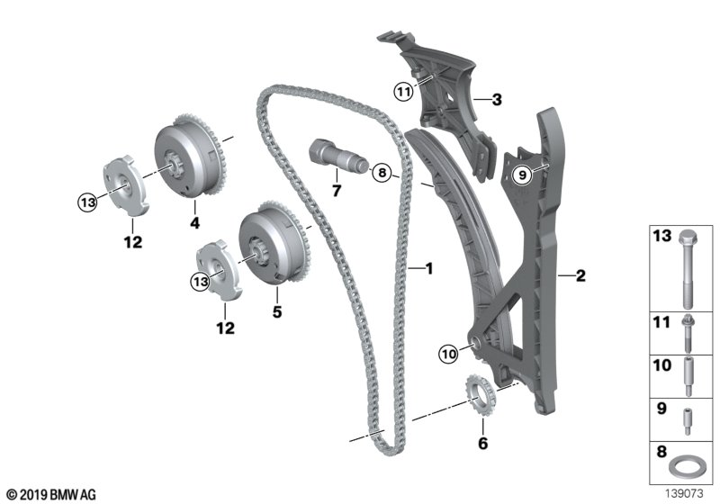 BMW 11 31 7 585 020 - Bələdçilər, vaxt zənciri furqanavto.az