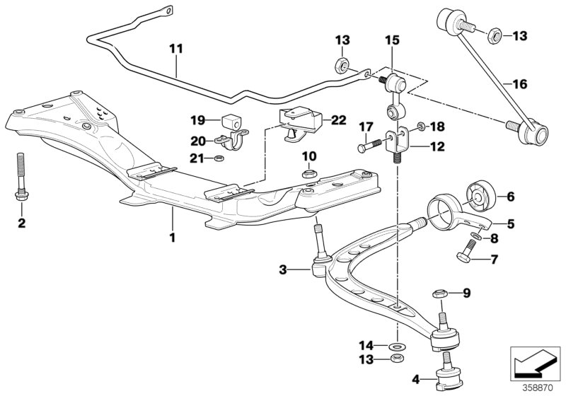 BMW 31 35 1 090 268 - Dəstək kol, stabilizator furqanavto.az