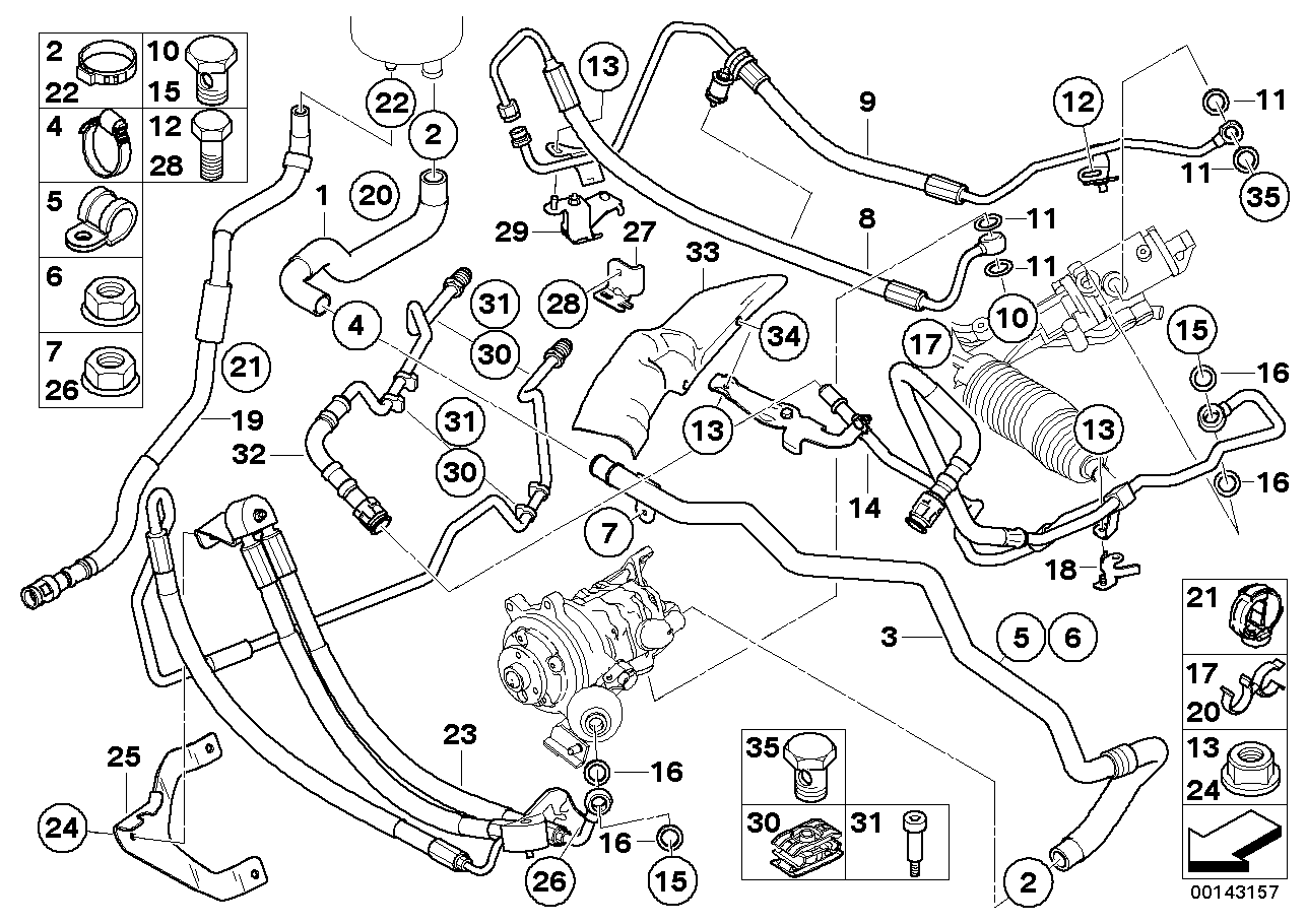 BMW 32 41 6 756 158 - Hidravlik nasos, sükan sistemi furqanavto.az