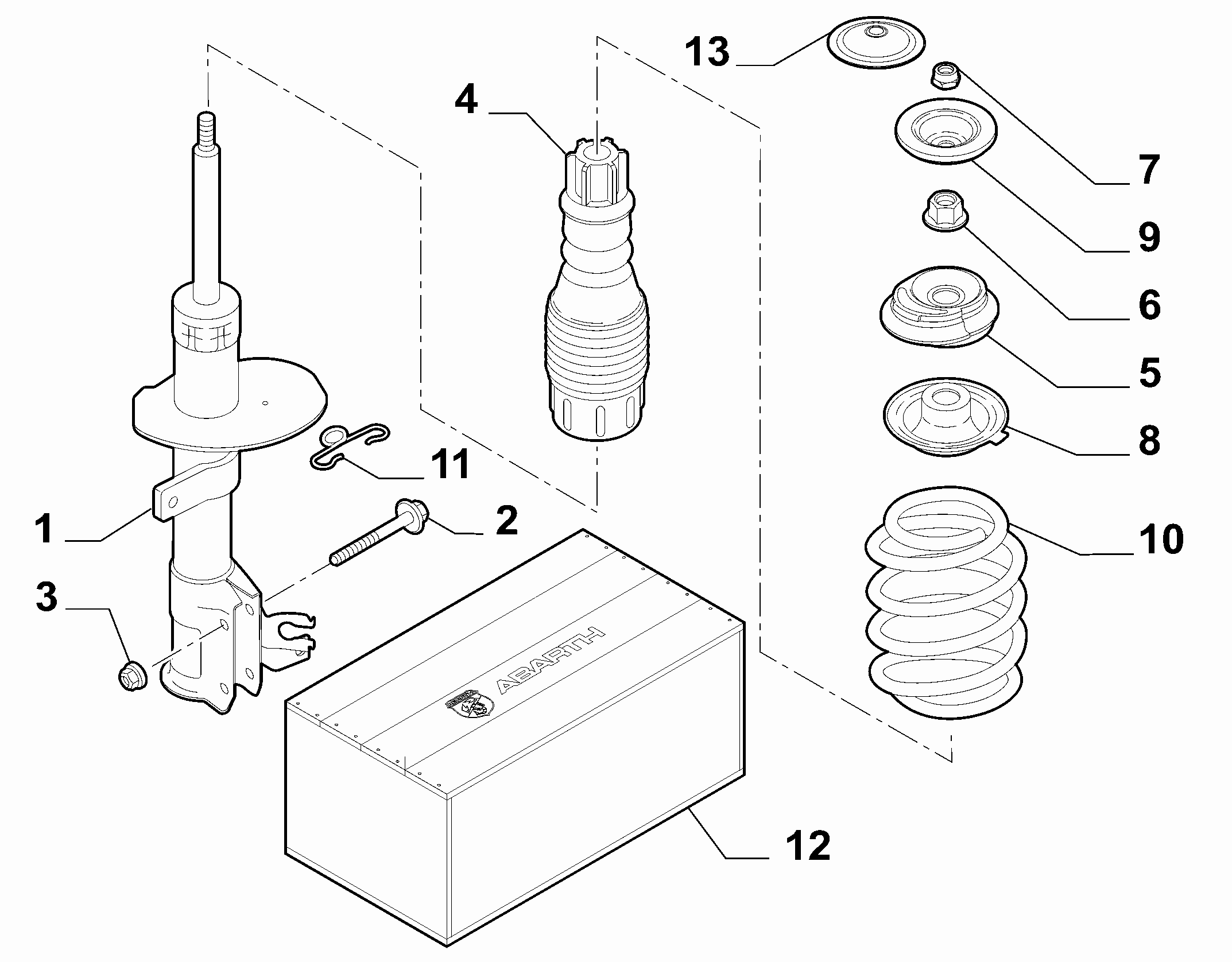 FIAT 51856857 - Üst Strut Montajı furqanavto.az