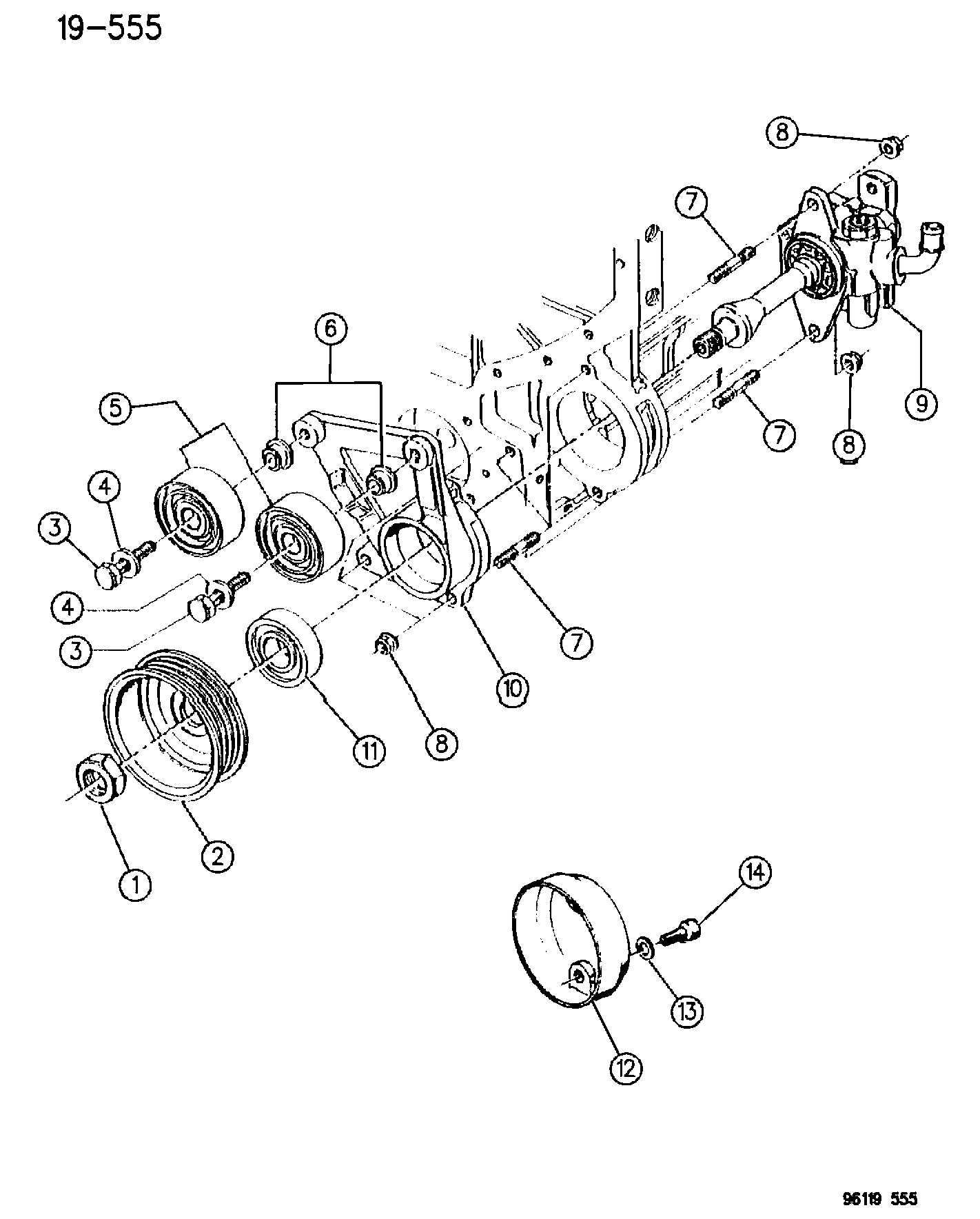 Opel 48 63 737 - Yönləndirmə / Bələdçi Kasnağı, v-yivli kəmər furqanavto.az