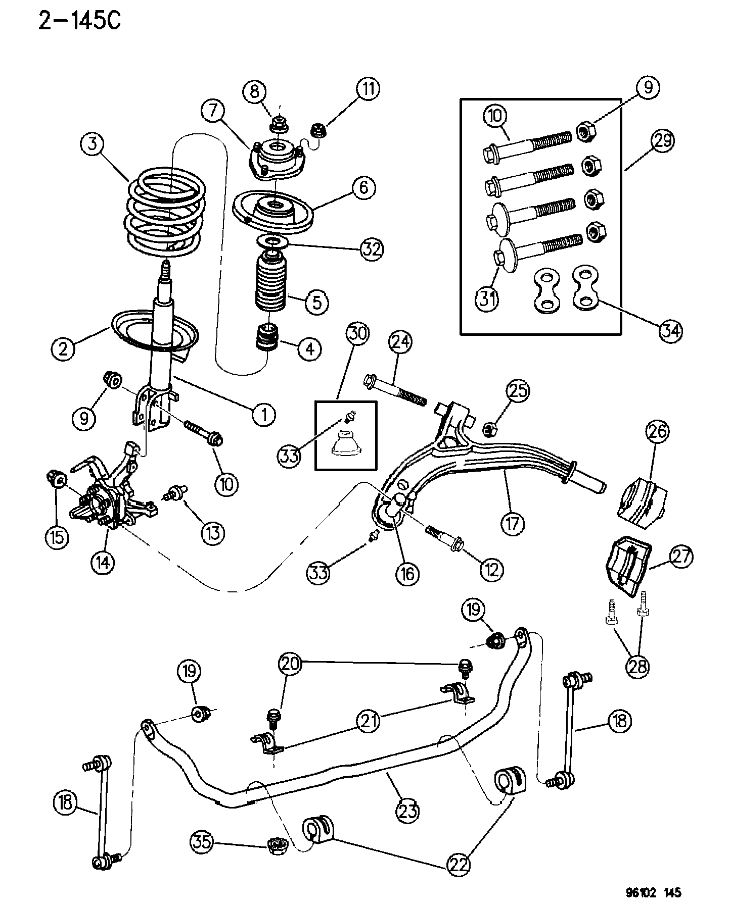 Chrysler 4684 129 - Üst Strut Montajı furqanavto.az