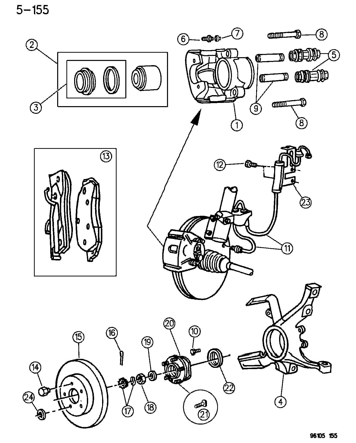 Chrysler 479 7568 - Əyləc altlığı dəsti, əyləc diski furqanavto.az