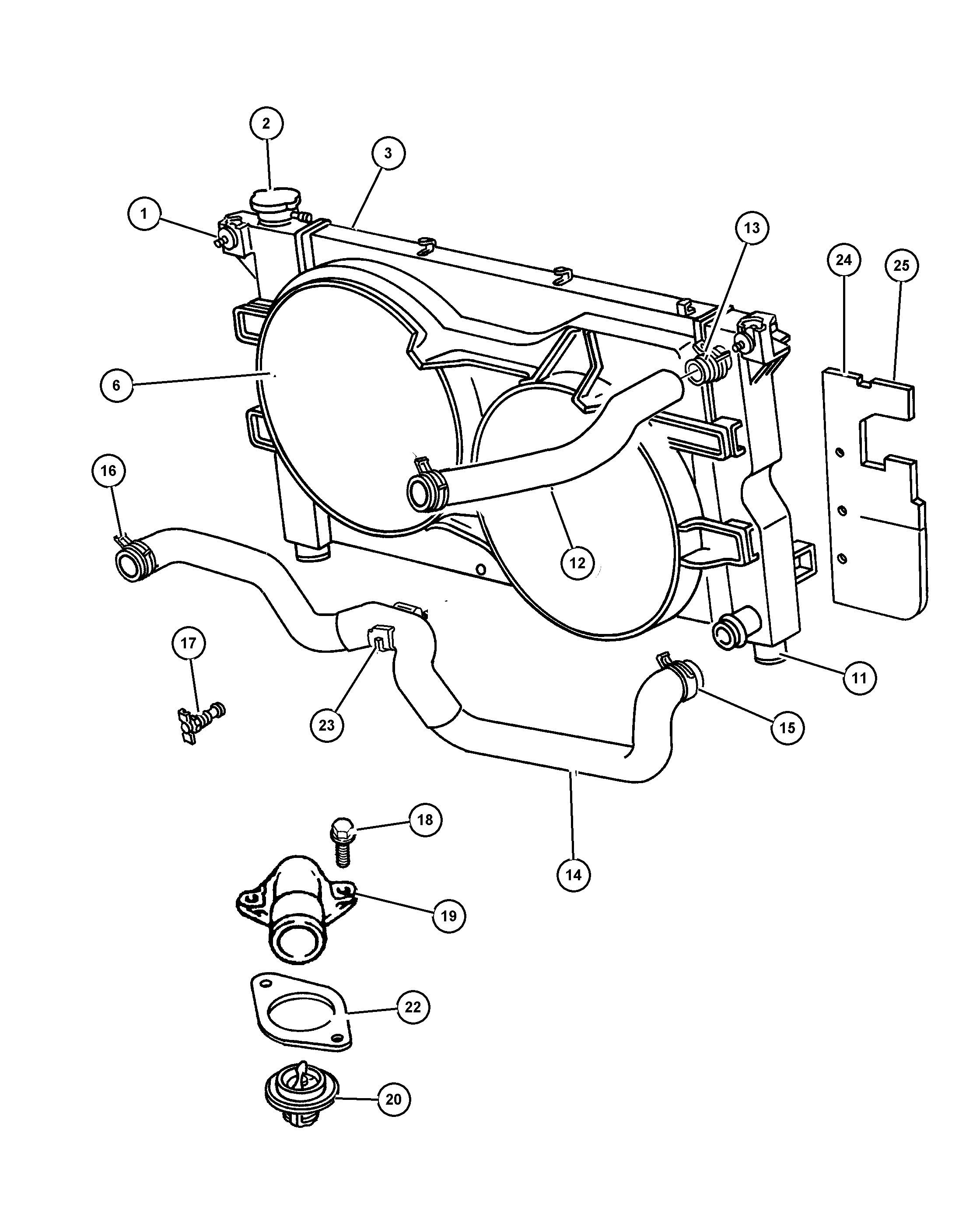 Chrysler 4 682 976 - Radiator, mühərrikin soyudulması furqanavto.az