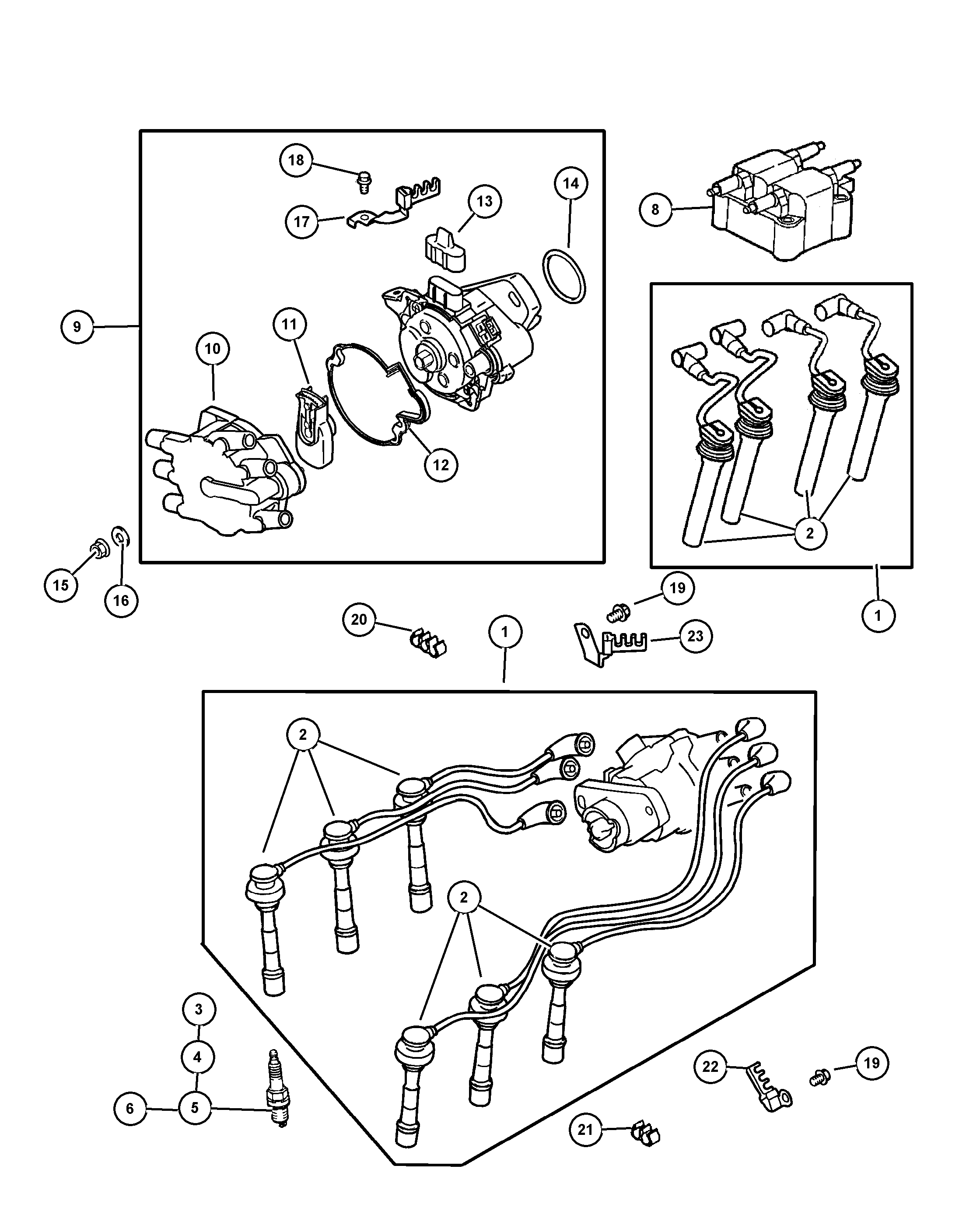 Chrysler 4883 233AB - Alovlanma kabeli dəsti furqanavto.az