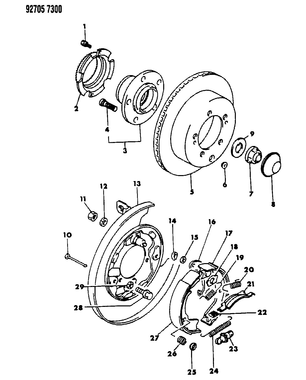 Mitsubishi MB85 7296 - Əyləc başlığı dəsti, dayanacaq əyləci furqanavto.az