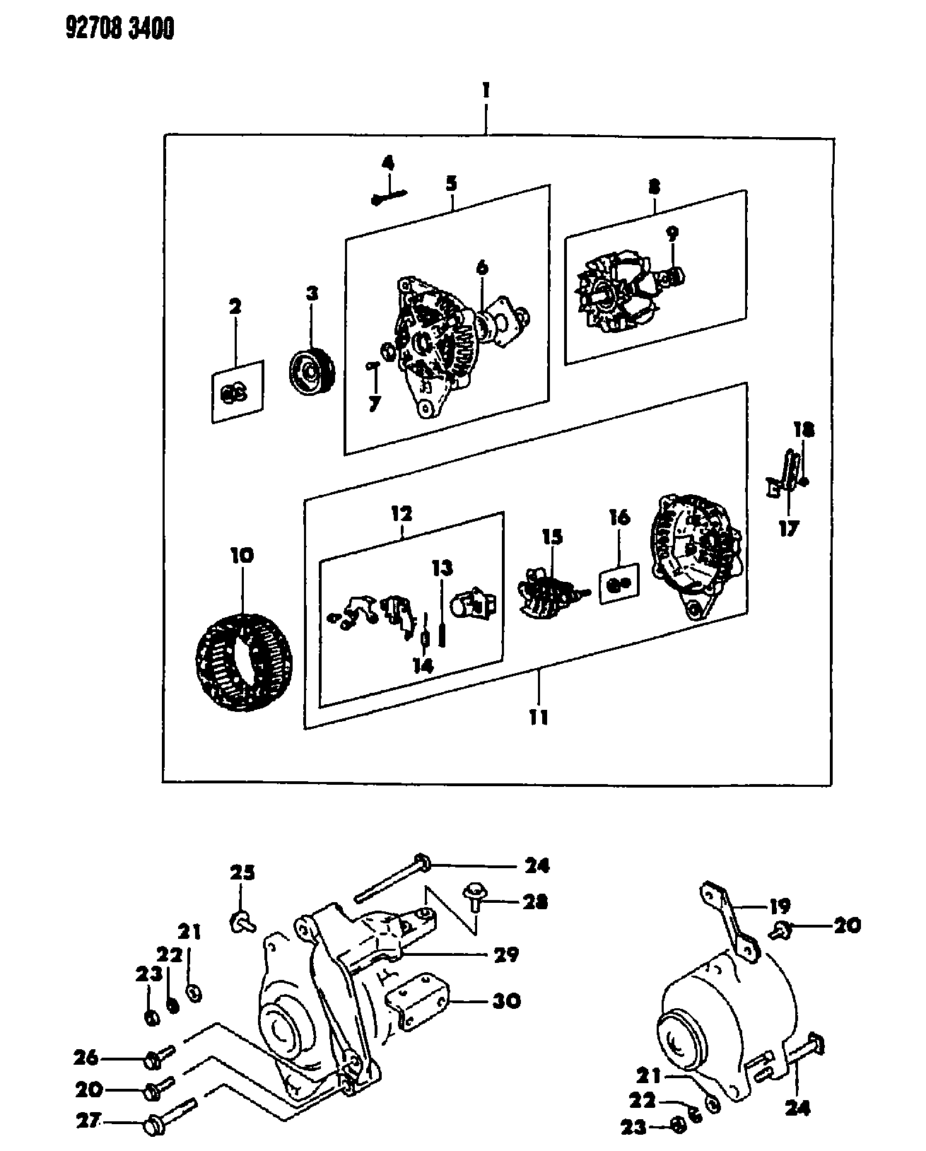 Mitsubishi MD 150657 - Alternator furqanavto.az