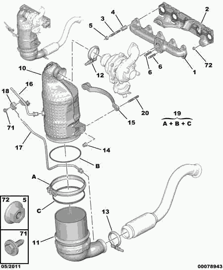 CITROËN/PEUGEOT 98.034.218.80 - Tüs / Hissəcik filtri, egzoz sistemi furqanavto.az