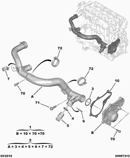 FORD 1201 K8 - WATER PUMP furqanavto.az