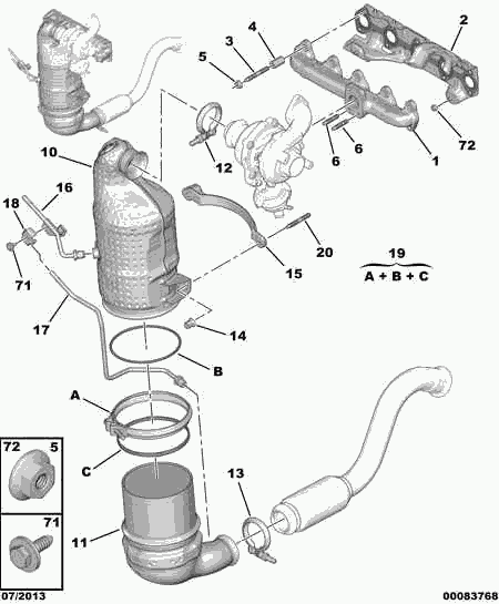 CITROËN/PEUGEOT 98 034 217 80 - Tüs / Hissəcik filtri, egzoz sistemi furqanavto.az