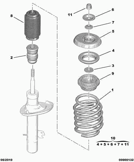 CITROËN/PEUGEOT 5031 F2 - Üst Strut Montajı furqanavto.az