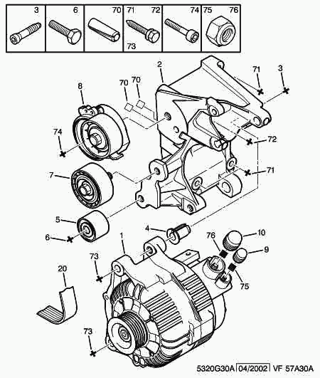 PEUGEOT 5705.5T - Alternator furqanavto.az