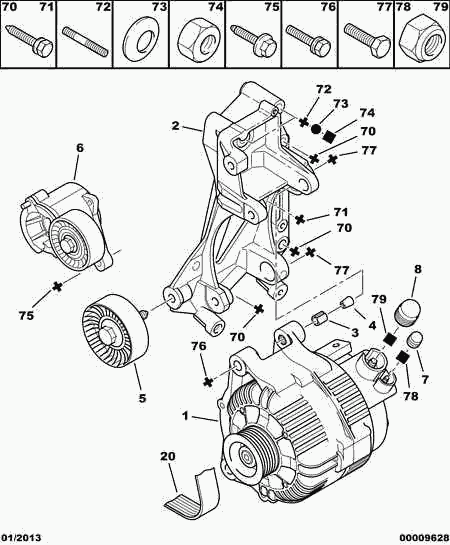 CITROËN 5705 6N - Alternator furqanavto.az