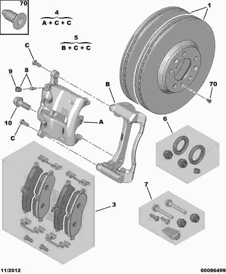 FIAT / LANCIA 16 077 316 80 - Təmir dəsti, əyləc kaliperi furqanavto.az