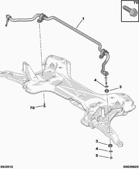 CITROËN 5092.13 - Təmir dəsti, stabilizator birləşmə çubuğu furqanavto.az