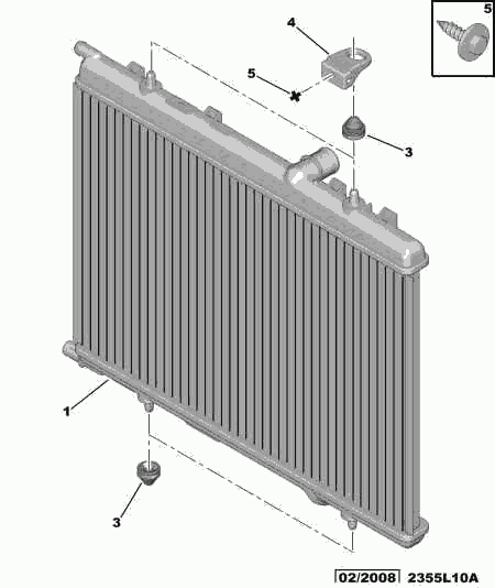 CITROËN 1330.F6 - Radiator, mühərrikin soyudulması furqanavto.az