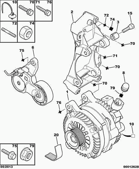 CITROËN/PEUGEOT 5706 J8 - Alternator furqanavto.az